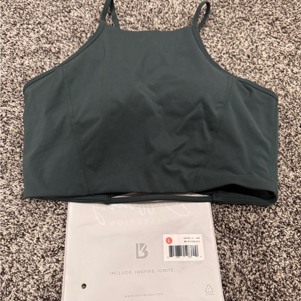 Buffbunny Ivy Crop Top -Avo Green L